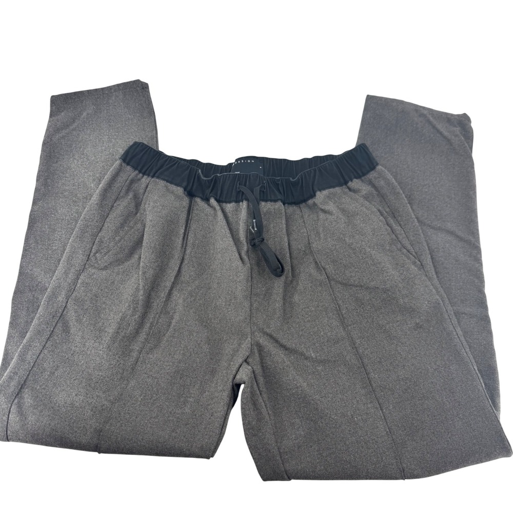 ASOS DESIGN Men Gray Elastic‎ Waist Drawstring Casual Pants Size S